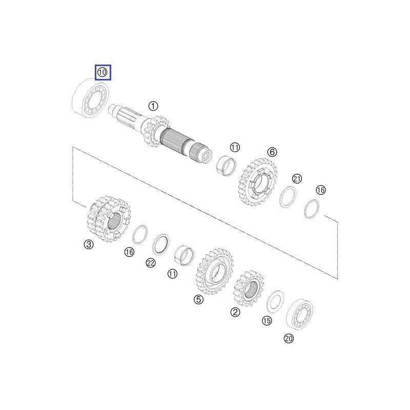 0625062054  Ball Bearing KTM EXC-250-300
