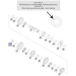 0625062035  Ρουλεμάν Αξονα Σασμάν KTM EXC-250-300