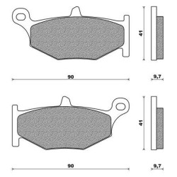 FDB2213ST  Ferodo Τακάκια Οπ. Suzuki GSR600 GSXR600-750-1300