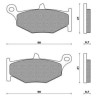 FDB2213ST  Ferodo Rear Brake Pads Suzuki GSR600 GSXR600-750-1300