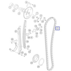 76036013000 Timing Chain 104 Links KTM 690 Duke Enduro