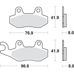 197MS  SBS Front Brake Pads Suzuki AN-400 Burgman '07-'15