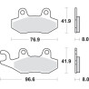 197MS  SBS Front Brake Pads Suzuki AN-400 Burgman '07-'15