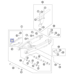 60004066000  Γλύστρα Ψαλιδιού KTM Adventure 950-990