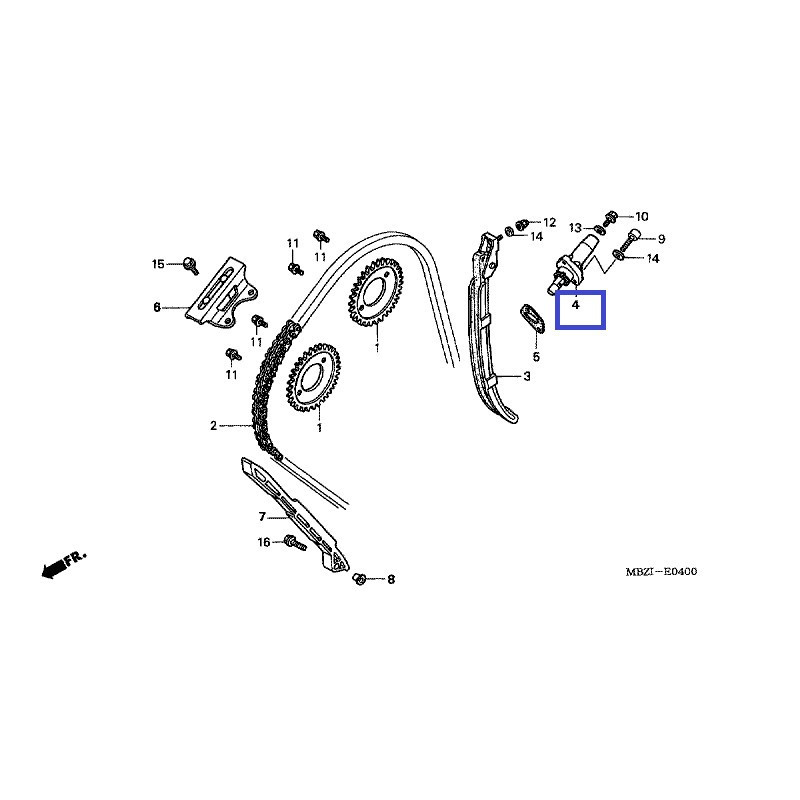 14520MBZK01  Lifter Tensioner Honda CB-600F Hornet '03-'04