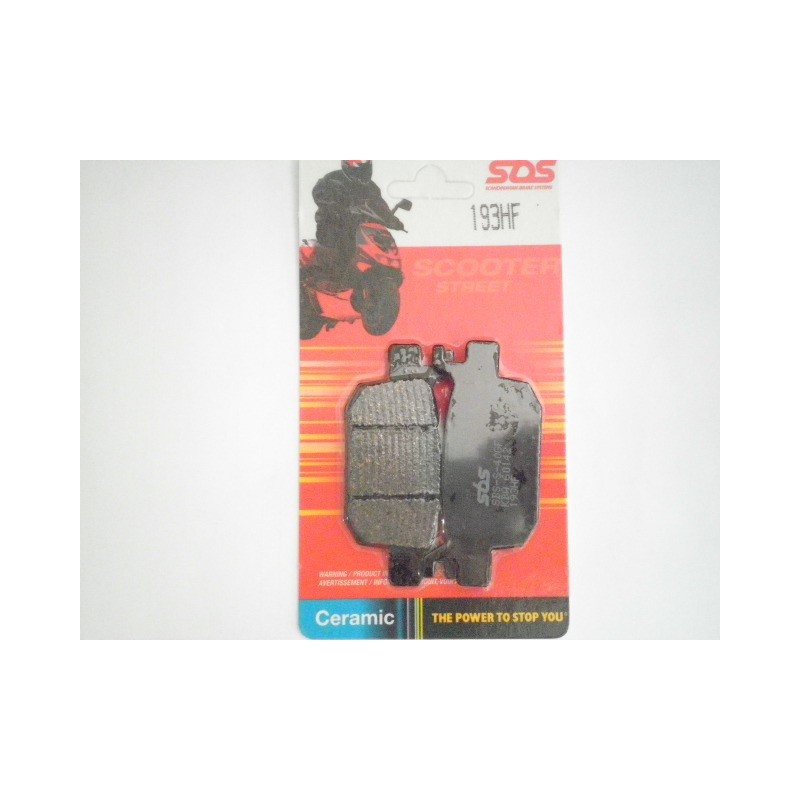 193HF  SBS Rear Brake Pads Honda SH-150i-300i NSS-250 Forza 