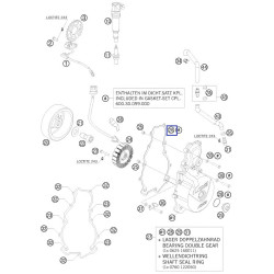 60030040100  Ignition Cover Gasket KTM LC8 950-990