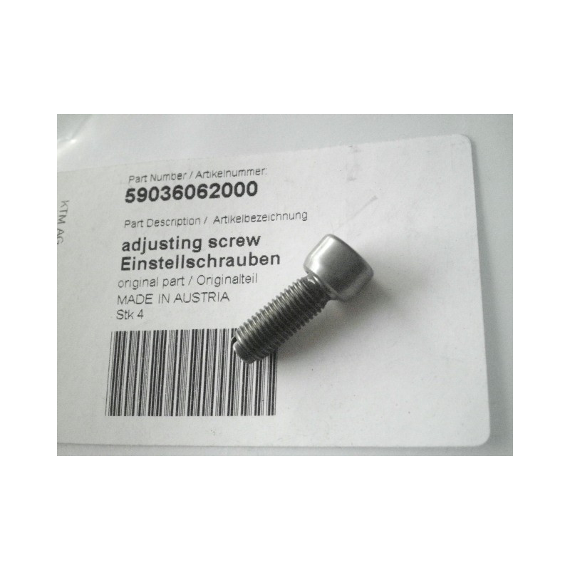 59036062000  Adjustment Screw KTM EXC 4T '00-'07 SX 4T '00-'06