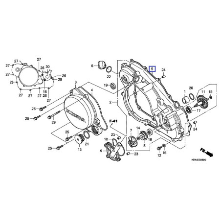 11394KRNA40  Clutch Cover Gasket Honda CRF-250R '10-'17 