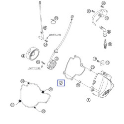 77030040000  Ignition Cover Gasket KTM SX-F 250 '05-'10