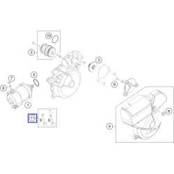 55140002144  Brush Set For Starter KTM EXC-250-300 '13-'16