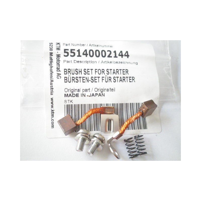 55140002144  Brush Set For Starter KTM EXC-250-300 '13-'16