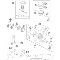 61030030000  Piston Ring (L-Ring) KTM LC8-990