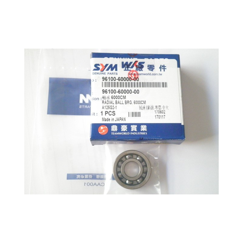 9610060000  Ρουλεμάν Αξονα Αντλίας Νερού SYM Citycom 300i GTS-250-300 