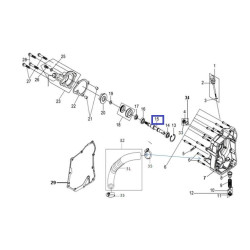 19231HMA000  Αξονάκι Αντλίας Νερού SYM Citycom 300i GTS-250-300 