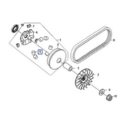 22121GY6920A  Transmission Rolls Set Sym Symphony-ST 200i 