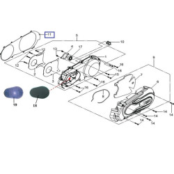 11395HMA000  Grank Case Cover Gasket SYM GTS-250-300