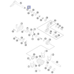 50334014000  Ελατήριο Επαναφοράς Λεβιέ Ταχυτήτων KTM EXC-125-200 '98-'16