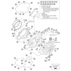59030039200  Φλάντζα Μεσαία Κάρτερ KTM EXC '00-'07 SX '00-'06 4T