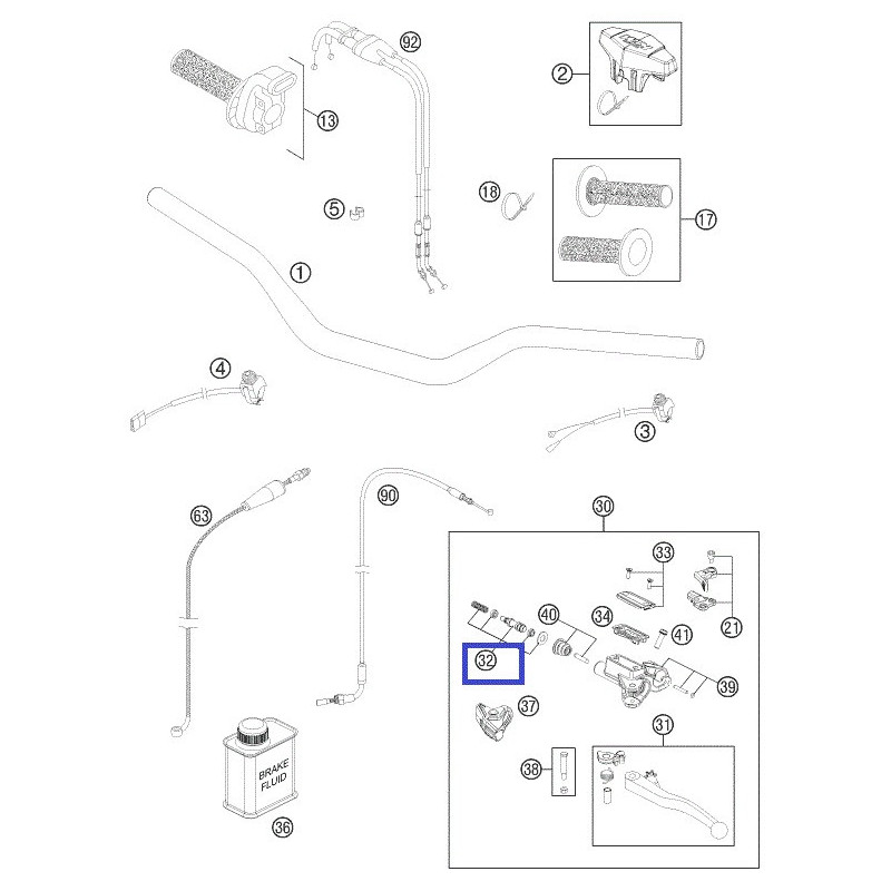 77302032000  Repair Kit Piston 10,5mm KTM SX-F 450 '09-'11