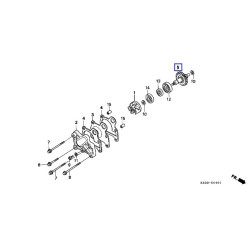 19240KZ3860  Αξονάκι Αντλίας Νερού Honda CR-250 '92-'96