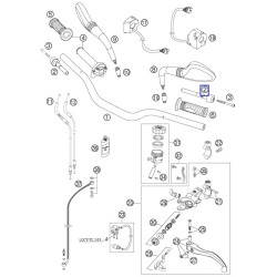 61002004000  Αντίβαρο Τιμονιού KTM Duke 690