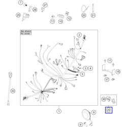 76511010000  Διακόπτης Χαρτογράφησης KTM Duke 690 '08-'15