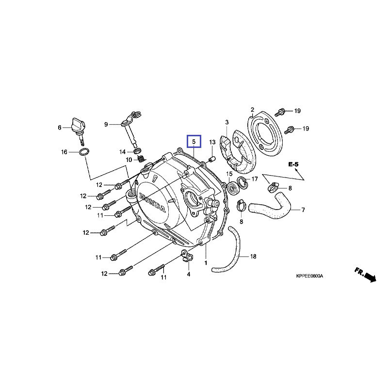 11393KGH901 Φλάντζα Καπακιού Συμπλέκτη Honda CBR-125