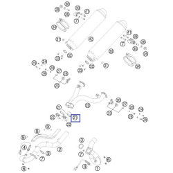 6005005001  Exhaust Muffler Ring KTM Adventure 950-990