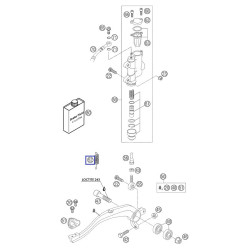 54603062100  Return Spring For Brake Lever KTM EXC-SX