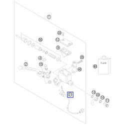 58411050000  Διακόπτης Στoπ Εμπρός Φρένου KTM LC4-640 '03-'06