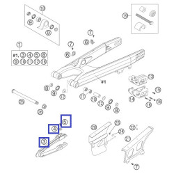 50304066110  Chain Sliding Protection Cpl. KTM EXC/SX '99-'07