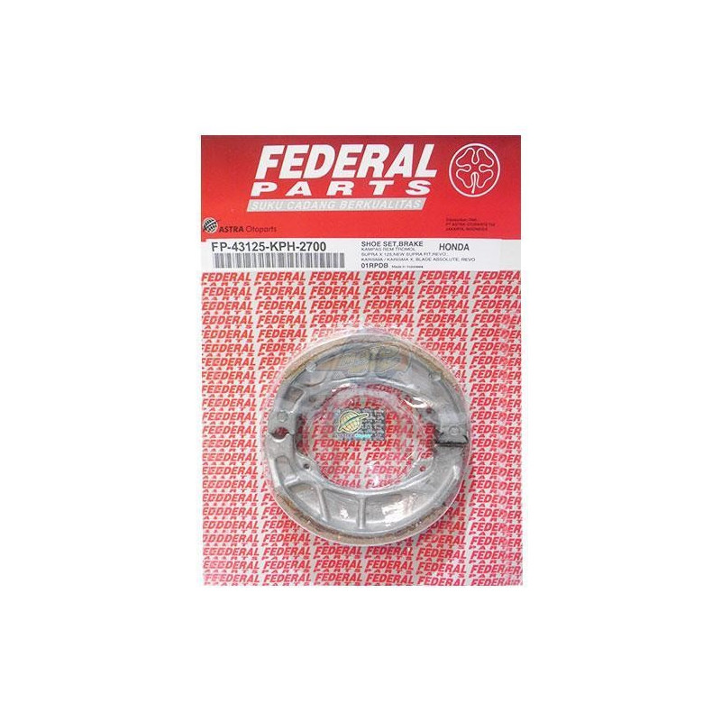 210-01-07552  Honda Rear Brake Shoes ANF-125 Innova  