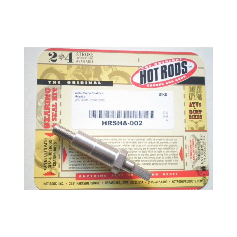 HRSHA-002   Hot Rods Water Pump Shaft Honda CRF-450R '02-'08
