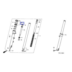 51490KAZ003  Fork Oil Seal Set Honda Honda CB-500 CBF-250