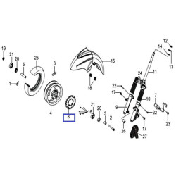 45121HMB000SH   Δισκόπλακα Εμπρός SYM GTS-250-300
