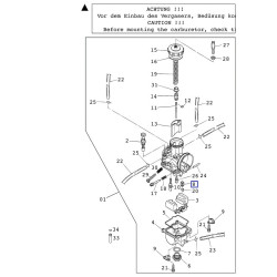 54631220000  Carburetor Float Needle KTM EXC-SX '98-'16