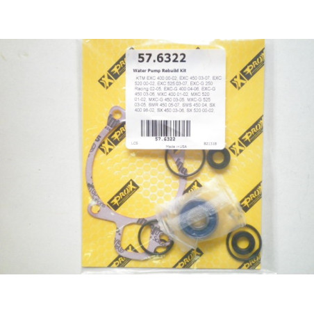 57-6322  PROX Κιτ Επισκευής Αντλίας Νερού KTM EXC-250-400-450-520-525 '02-'07