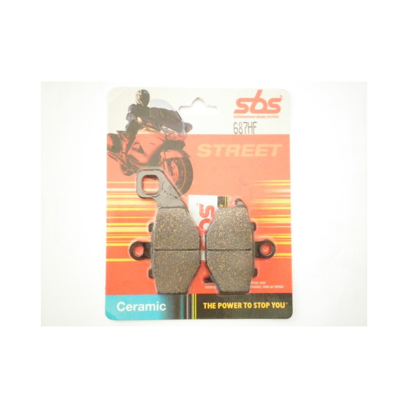 687HF  SBS Rear Brake Pads Kawasaki KLE-650 Versys '07-'14