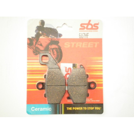 687HF   SBS Τακάκια Οπίσθια Kawasaki KLE-650 Versys '07-'14