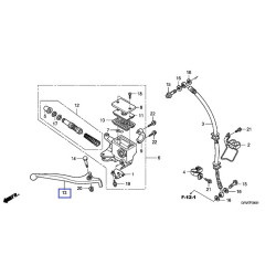 53175GFMJ11  Μανέτα Εμπρός Φρένου Δεξιά Honda NHX-110i Lead 2010