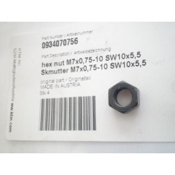 0934070756   Hexagon Nut DIN0934-M 7X0,75  KTM LC-4 640