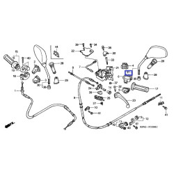 88220KGF900  Mirror LH. Honda SH-150 '01-'08