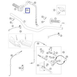 AC-TR-7606  Γκαζιέρα Κομπλέ KTM EXC-450 '04-'10  SXF-250/450 '06-'10