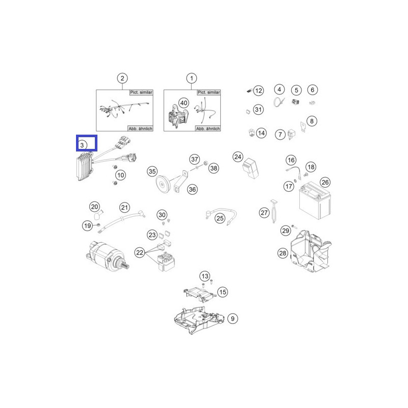 78111034000  Ανορθωτής Ρεύματος KTM EXC-F 250-350 '12-'16