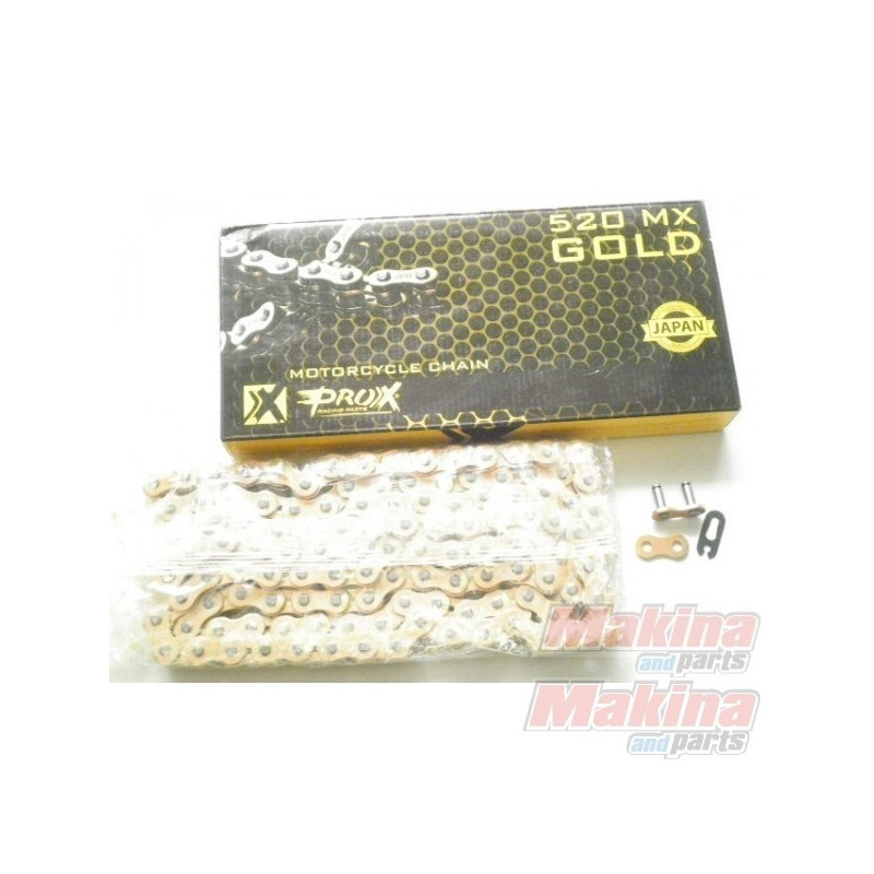 RC520120CG   Pro-X Drive Chain Gold MX 520-120 links