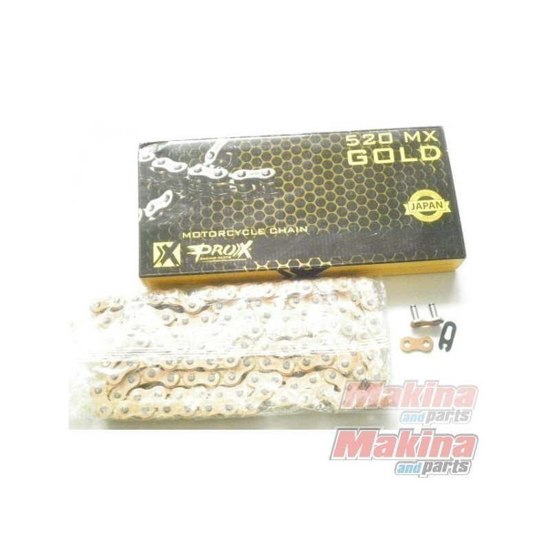 RC520120CG   Pro-X Drive Chain Gold MX 520-120 links