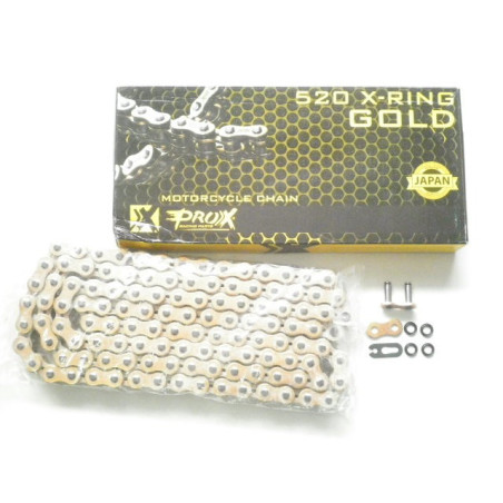 RC520120XCG   Pro-X Drive Chain Gold X-Ring 520-120 links
