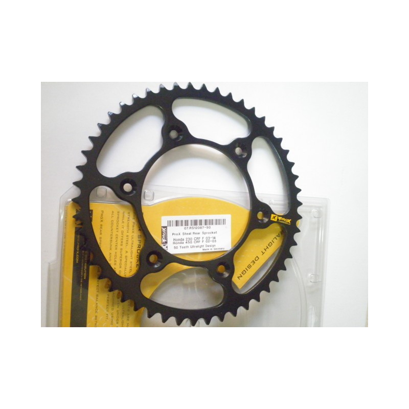 RS12087-50    Pro-X Rear Sprocket 50t. Honda CR-CRF-XR