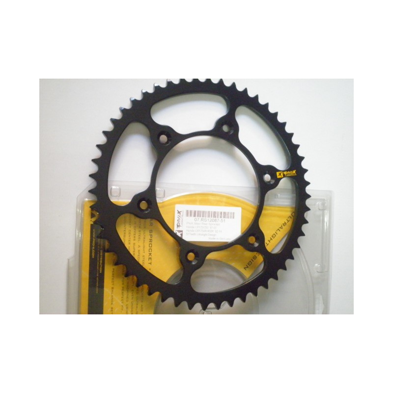 RS12087-51    Pro-X Rear Sprocket 51t. Honda CR-CRF-XR